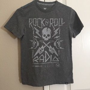 M 8 - 10 Shaun White Rock n Roll skull tee t-shirt